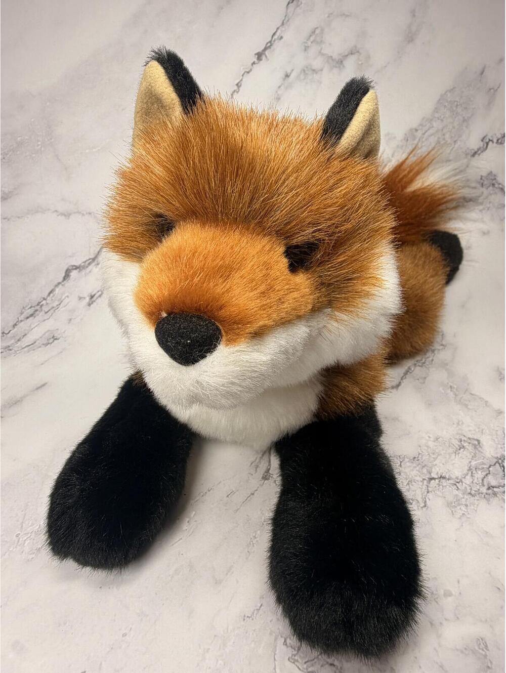 Douglas Cuddle Toys Fox Plush Floppy Red Fox Stuffed Animal Realistic 14" Toy
